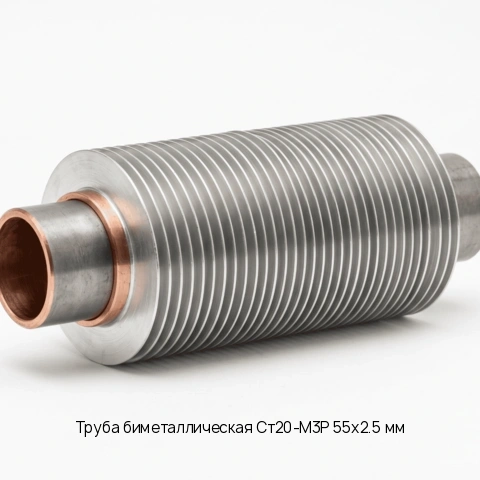 Труба биметаллическая Ст20-М3Р 55х2.5 мм