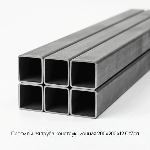 Профильная труба конструкционная 200х200х12 Ст3сп длина 6 м ГОСТ 30245-2003