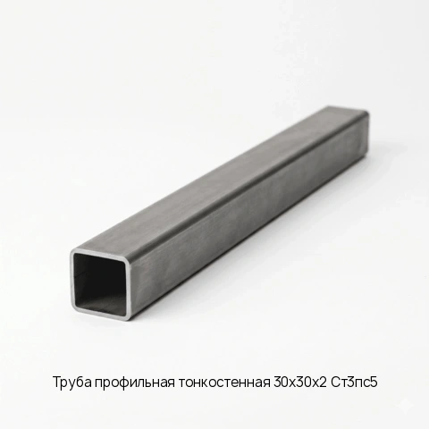 Труба профильная тонкостенная 30х30х2 Ст3пс5 длина 6 м ГОСТ 30245-2003