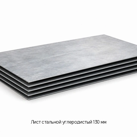 Лист стальной углеродистый 130 мм EN 10025-2 (S235) EN 10025-2