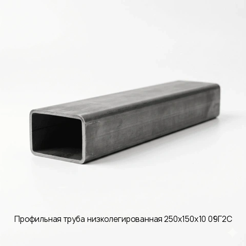 Профильная труба низколегированная 250х150х10 09Г2С длина 12 м ГОСТ 8639-82