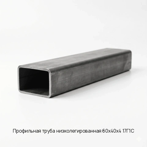 Профильная труба низколегированная 60х40х4 17Г1С длина 12 м ГОСТ 8639-82