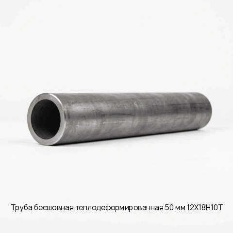 Труба бесшовная теплодеформированная 50 мм 12Х18Н10Т длина 6 м ГОСТ 9941-81