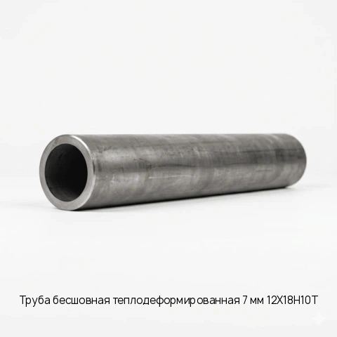 Труба бесшовная теплодеформированная 7 мм 12Х18Н10Т длина 6 м ГОСТ 9941-81