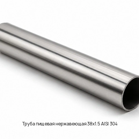 Труба пищевая нержавеющая 38х1.5 AISI 304 длина 6 м