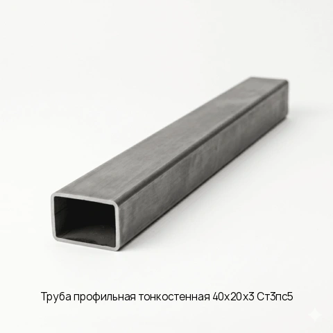 Труба профильная тонкостенная 40х20х3 Ст3пс5 длина 6 м ГОСТ 30245-2003