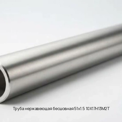 Труба нержавеющая бесшовная 51х1.5 10Х17Н13М2Т длина 6 м ГОСТ 10704-91