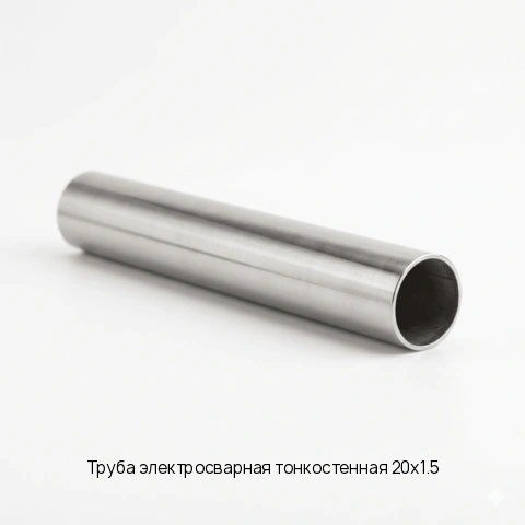 Труба электросварная тонкостенная 20х1.5 длина 6 м ГОСТ 10704-91