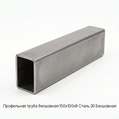 Профильная труба бесшовная 150х100х8 Сталь 20 Бесшовная ГОСТ 8645-68