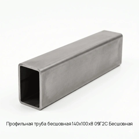 Профильная труба бесшовная 140х100х8 09Г2С Бесшовная ГОСТ 8645-68
