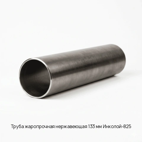 Труба жаропрочная нержавеющая 133 мм Инколой-825 длина 6 м ГОСТ 9941-81