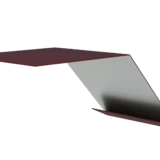 Планка карнизная 75х70х2000 RAL 8017 полимерное покрытие