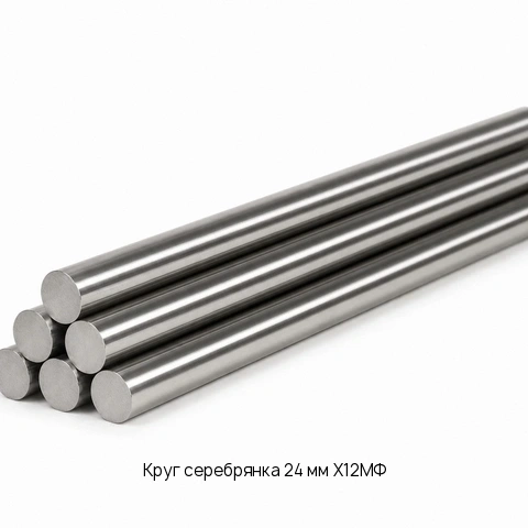 Круг серебрянка 24 мм Х12МФ ГОСТ 14955-77
