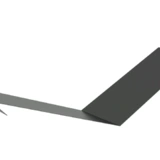 Планка ендовы верхняя 150х150х2000 RAL 7024 графитовый серый полимерное покрытие