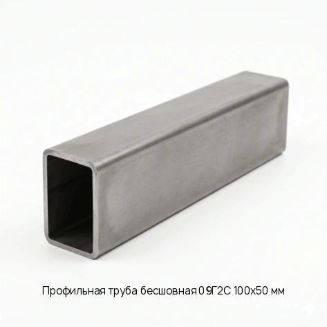 Профильная труба бесшовная 09Г2С 100х50 мм