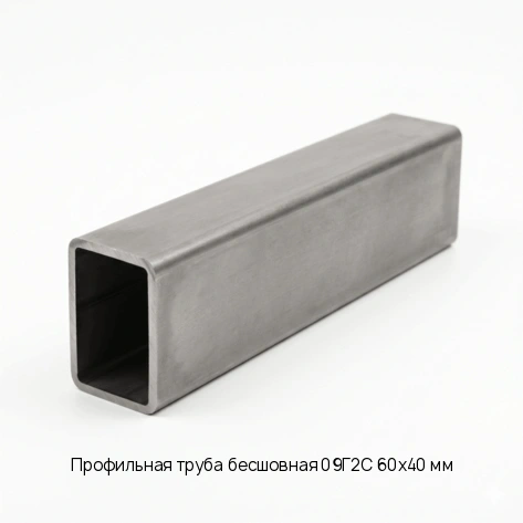 Профильная труба бесшовная 09Г2С 60х40 мм