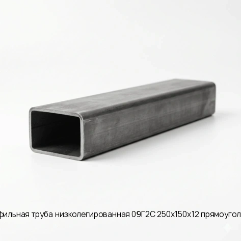 Профильная труба низколегированная 09Г2С 250х150х12 прямоугольная