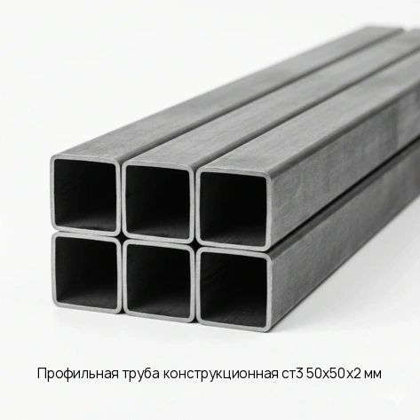 Профильная труба конструкционная ст3 50х50х2 мм