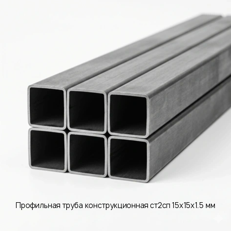 Профильная труба конструкционная ст2сп 15х15х1.5 мм