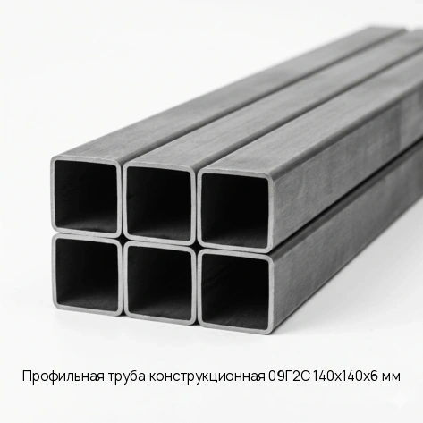 Профильная труба конструкционная 09Г2С 140х140х6 мм