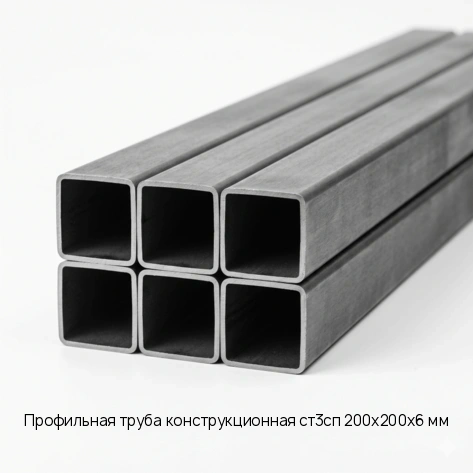 Профильная труба конструкционная ст3сп 200х200х6 мм