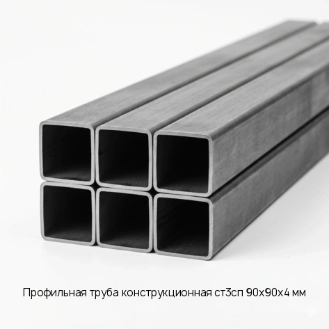 Профильная труба конструкционная ст3сп 90х90х4 мм