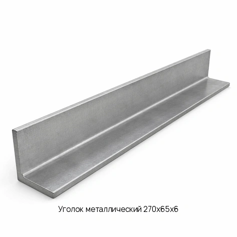 Уголок металлический 270х65х6