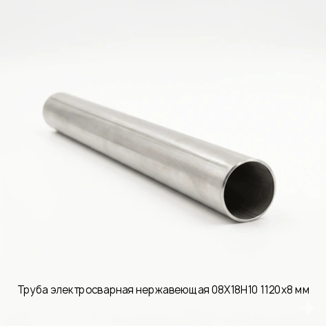 Труба электросварная нержавеющая 08Х18Н10 1120х8 мм