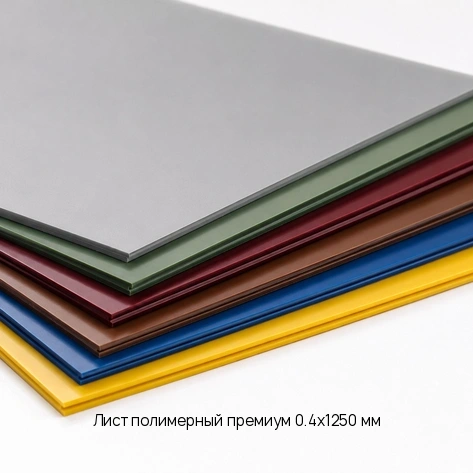 Лист полимерный премиум 0.4х1250 мм