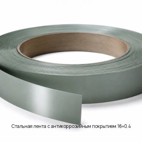Стальная лента с антикоррозийным покрытием 16×0.4
