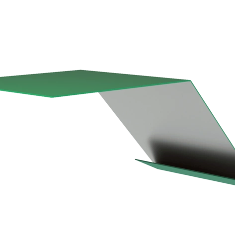 Планка карнизная 75х70х2000 RAL 6029 (мятно-зеленый) полимерное покрытие